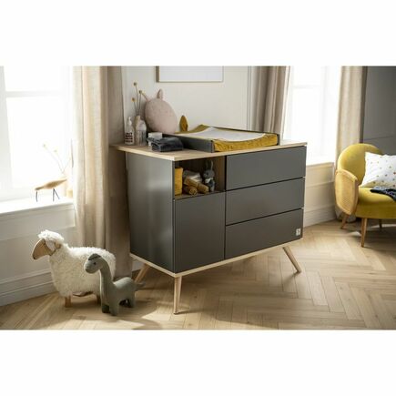 Dispositif à langer pour grande commode Boréale Gris Volcan SAUTHON ORIGINAL  - 2