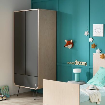 Armoire gris volcan pieds fil BAMBIN SAUTHON ORIGINAL  - 2