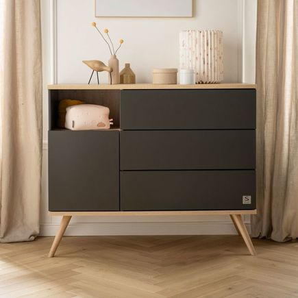Commode Gris Volcan Boréale  SAUTHON ORIGINAL  - 5
