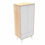 Armoire blanche pieds fil BAMBIN