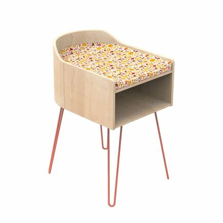 Meuble à langer corail pieds fil GALOPIN SAUTHON ORIGINAL 