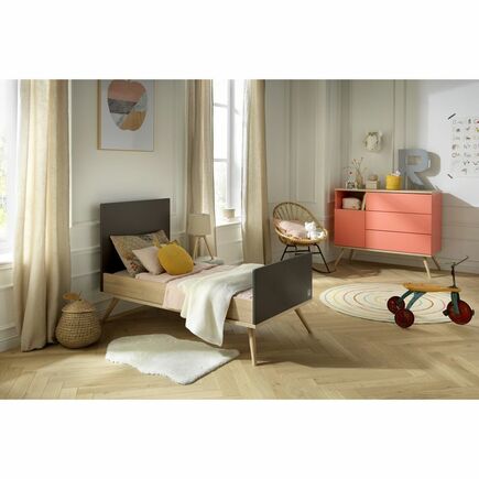 Lit évolutif Little Big Bed 140x70 Gris volcan Boréale  SAUTHON ORIGINAL  - 3