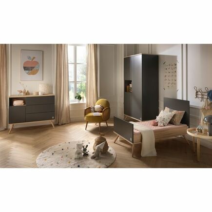 Lit évolutif Little Big Bed 140x70 Gris volcan Boréale  SAUTHON ORIGINAL  - 4
