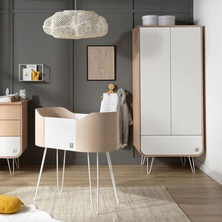 Armoire blanche pieds fil BAMBIN SAUTHON ORIGINAL  - 3