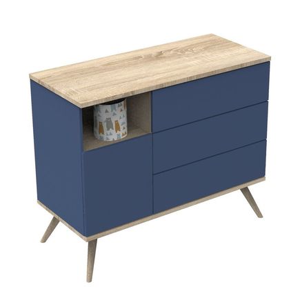 Commode Bleu Nuit Boréale  SAUTHON ORIGINAL 