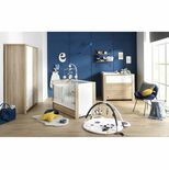 Chambre Lit 70x140 Commode Armoire ANTONIN Blanc Plan OFFERT