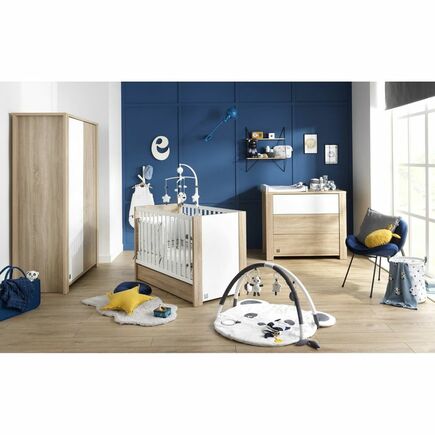 Chambre Lit 70x140 Commode Armoire ANTONIN Blanc Plan OFFERT SAUTHON