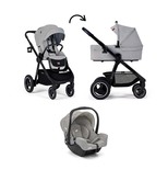 Poussette TRIO Everyday 2 en 1 Grise + Gemm Pebble
