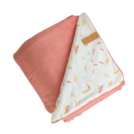 Couverture double face 75x100 cm HAPPY  DOMIVA