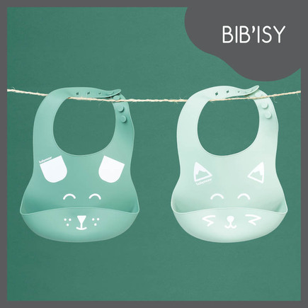 Lot de 2 bavoirs en silicone BIB'ISY BABYMOOV - 2