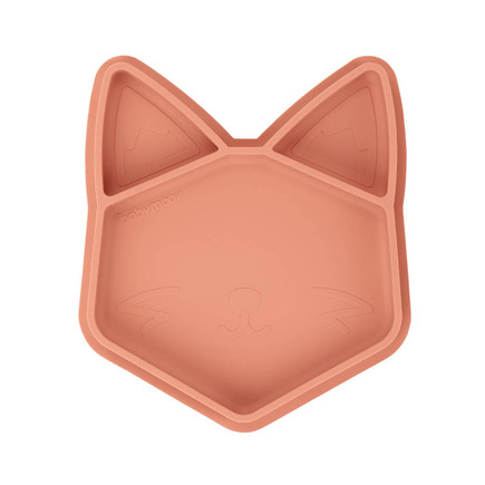 Assiette silicone compartimentée ISY PLATE renard terracotta BABYMOOV