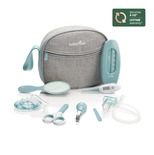 Trousse de Soin Bebe,11 Pièces Trousse de Soin Bebe Naissance avec Lime à  Ongles Brosse Peignes des Coupe-ongles Ciseaux Aspirateur nasal,Trousse de Toilette  Bébé pour les Voyages et la Maison : 