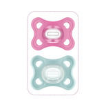 2 sucettes Comfort 2-6 mois Silicone Rose