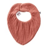 Bavoir - bandana bambou / gaze Marsala  - Mix&Match