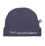 Bonnet naissance doublé pur coton Petit concentré