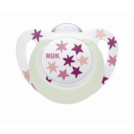 2 Sucettes STARLIGHT 0-6m Fille NUK, Vente en ligne de Sucette