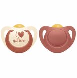 2 Sucettes For Nature 6-18m Terracotta