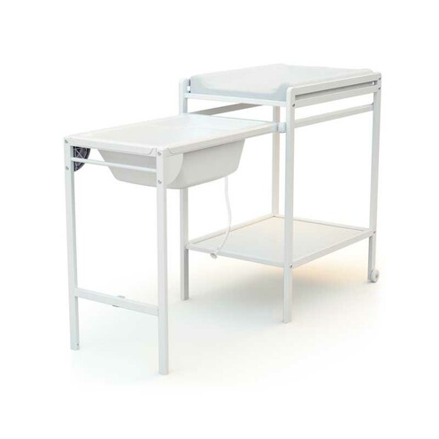 Table à Langer avec baignoire ESSENTIEL Blanc AT4, Vente en ligne de Commode  à langer