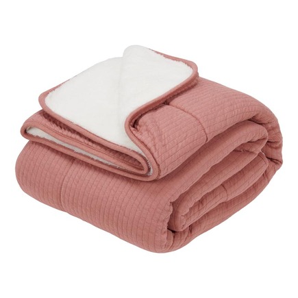 Couverture de lit bébé Pure Pink Blush LITTLE DUTCH