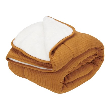 Couverture de lit bébé Pure Ochre Spice LITTLE DUTCH