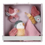 Coffret cadeau (peluche, doudou, hochet) Flowers & Butterflies