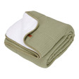 Couverture de lit bébé 110x140 Pure Olive LITTLE DUTCH
