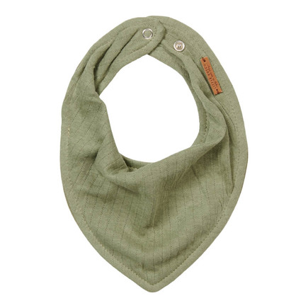 Bavoir bandana Pure Olive LITTLE DUTCH