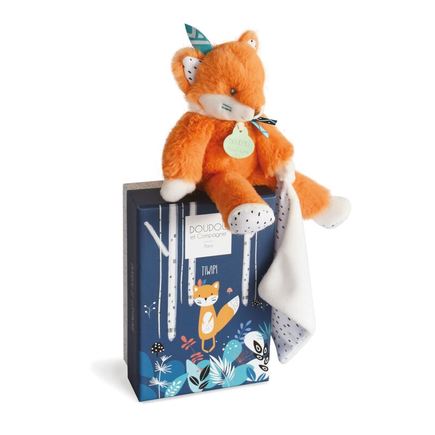 Doudou Tiwipi Renard avec mouchoir DOUDOU ET COMPAGNIE