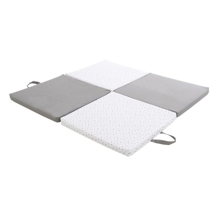 Tapis de motricité pour bébé premium 120x120 Contrasté