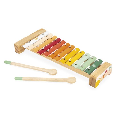 Set musical bois enfant - Jouet imitation instrument musique - Janod