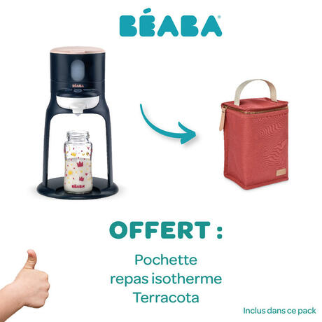 Pack Bib'expresso new Night Blue + Pochette isotherme Terracota BEABA
