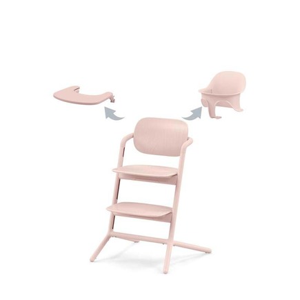 Chaise haute LEMO 3en1 SET Pearl Pink CYBEX