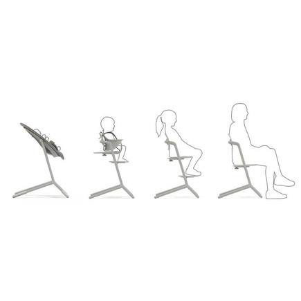 Chaise haute LEMO Suede Grey CYBEX - 6