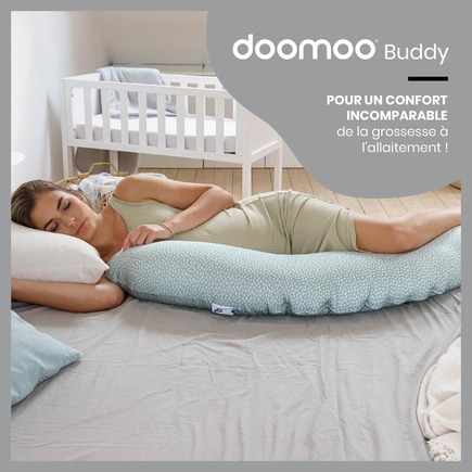 Coussin de maternité Doomoo Buddy Cloudy Kaki BABYMOOV - 6