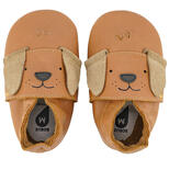 Chaussons en cuir Little Pup Caramel S