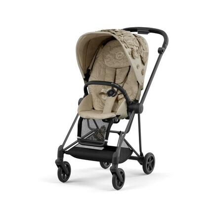 Poussette MIOS Matt Black Simply Flowers Mid Beige 2022 CYBEX