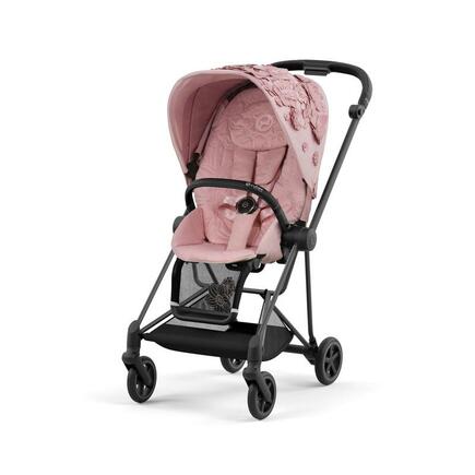 Poussette MIOS Matt Black Simply Flowers Light Pink 2022 CYBEX