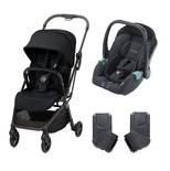 Poussette Duo Lexa Elite Night Black + Avan Night Black
