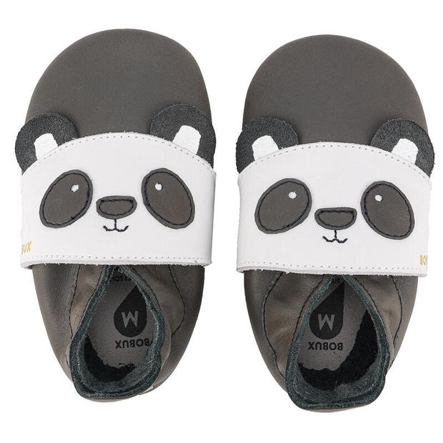Chaussons en cuir Bam-boo Papa Panda L BOBUX