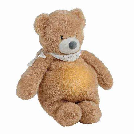 Sleepy veilleuse peluche ours Brun clair NATTOU