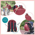 Le Pyla Burgundy multi-pocket Changing Backpack BABYMOOV - 5