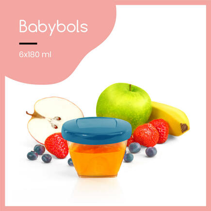 Babybols Kit M Pots de Conservation Hermétiques 6x180 ml de Babymoov,  Catégorie CH sans promo : Aubert