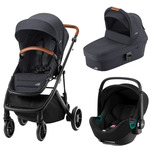 Poussette TRIO Strider M Baby-Safe 3 Nacelle Strider M Black