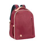 Le Pyla Burgundy multi-pocket Changing Backpack