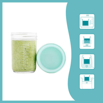 Babymoov Babybols - 4 Pots de Conservation en Verre 220 ml - Hermétiques  BABYMOOV, Vente en ligne de Accessoires