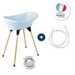 WISS Baignoire Bébé, Pliable Ultra Compacte, 0-6 ans Bleu