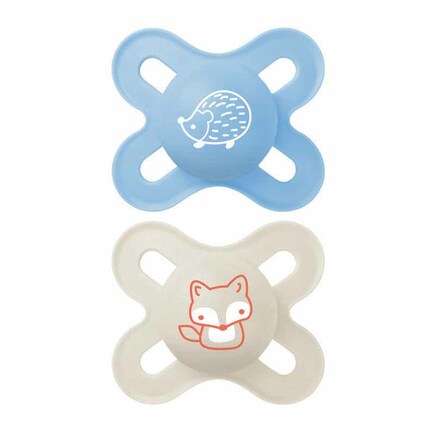 Lot de 2 Sucettes Naissance 0-2m Silicone + boite MAM - 3