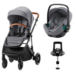 Poussette DUO Strider M Baby-Safe 3 + Base ISENSE Frost Grey