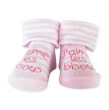 Chaussettes bébé naissance roses