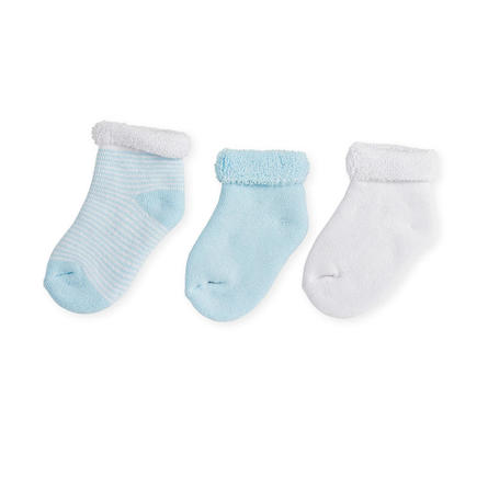 Lot de 3 chaussettes 0-3 mois Bleu TROIS KILOS SEPT